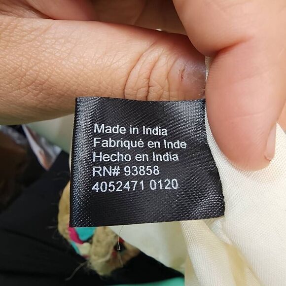 Unbranded Hand Woven Braided Jute & Fabric Shoulder Bag Purse Bag Colorful Boho - Picture 8 of 9